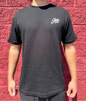 Black T-Shirt with Sons Logo in White